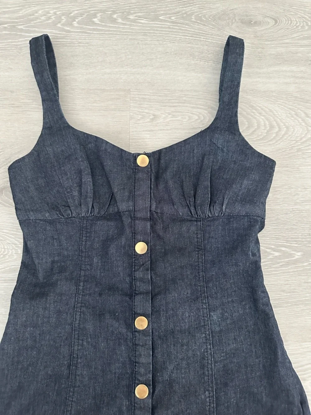 Zara Denim Maxi Dress - Picture 6 of 15